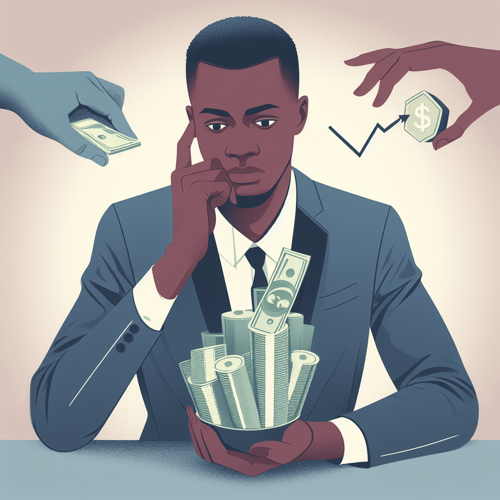 managing money stress image of an African person