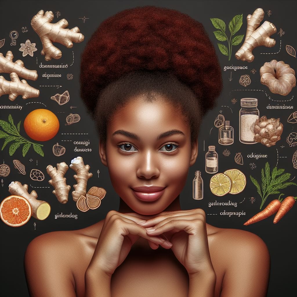 Image of an African woman to showcase the amazing benefit of ginger for women