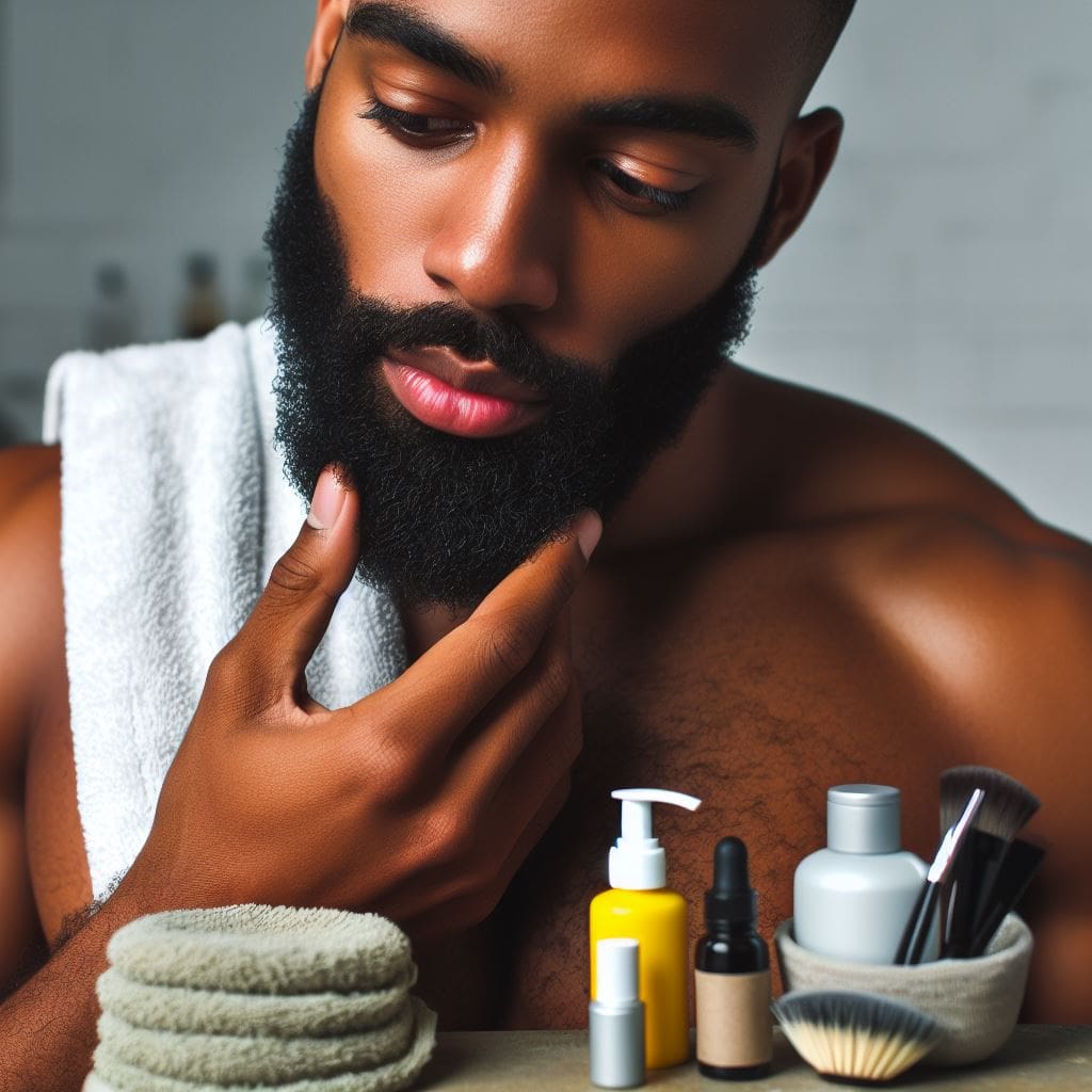 Beard Skincare Routine for black men