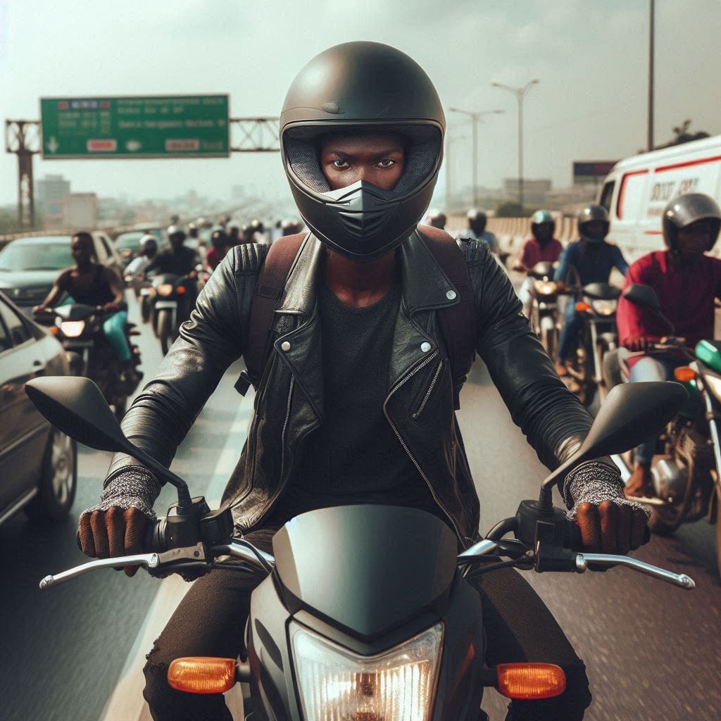 A person wearing a helmet to protect their head from injury.