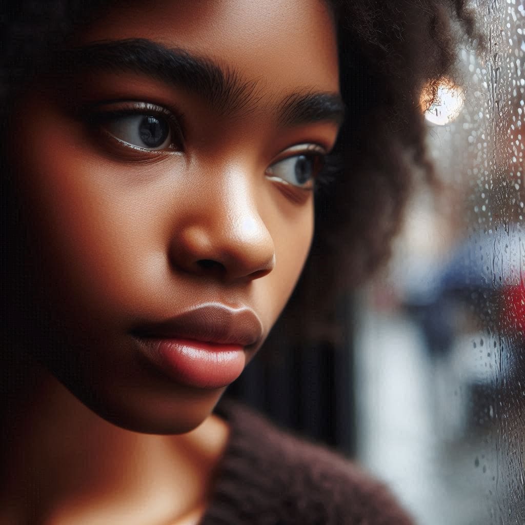 A woman lost in thought, reflecting the emotional weight of depression in women.