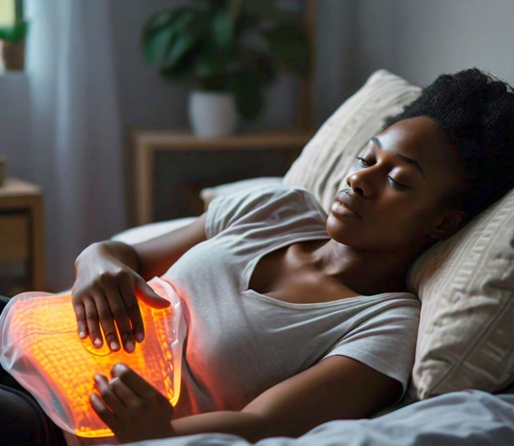 5 Simple Ways to Overcome the Discomforting Stomach Upset Naturally 1 Using a heating pad to relieve stomach cramps.